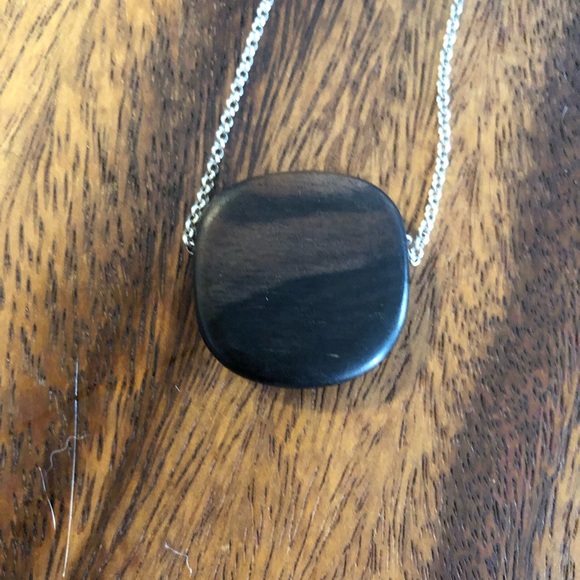 Ebony Bead Minimalist Necklace - Picture 3 of 3